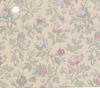 Dollhouse Miniature Pre-pasted Wallpaper, In Register Embossed, Mauve